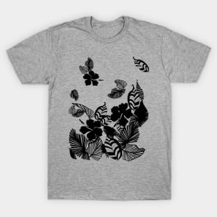 Tropical Leaves Silhouette T-Shirt